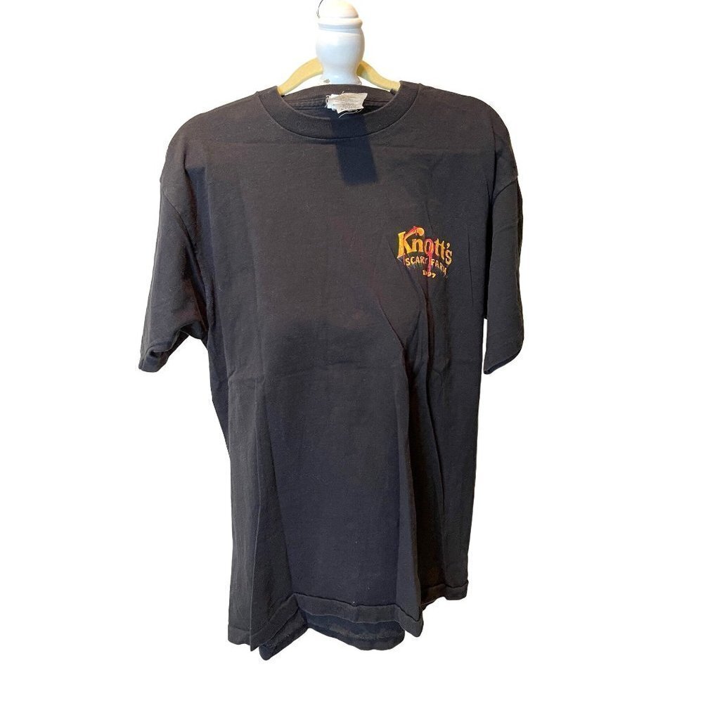Knott’s Scary Farm Mens T Shirt Black Size XL Vintage 1997 Halloween Haunt USA - Picture 2 of 15